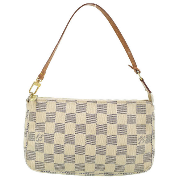 Louis Vuitton Bag Azur Shoulder Damier White Pochette Accessoires - Picture 1 of 8